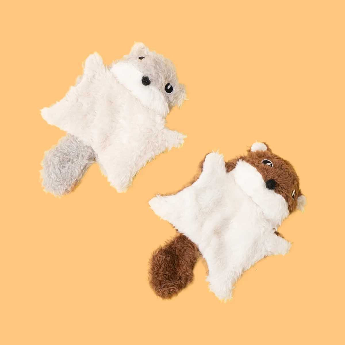 Funny Little Flying Squirrel Cat Toys Interaction Chew Molars Catnip Dog Toy Bite Resistance Puppy Kitty Toy Squeak Pet Supplies X250918