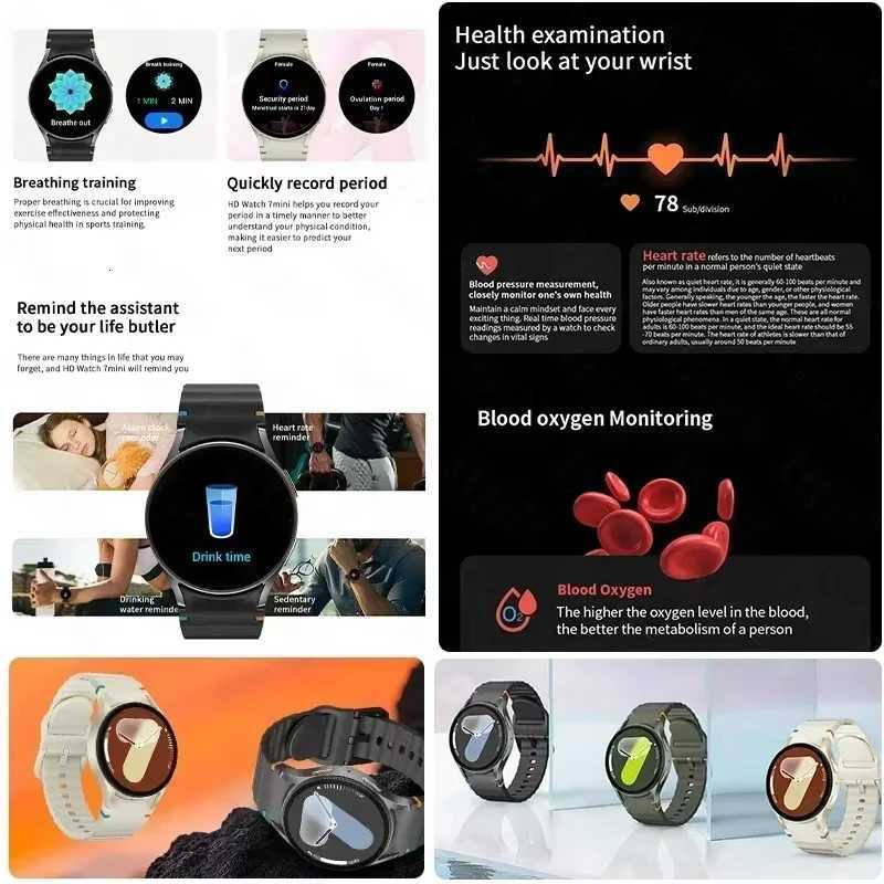 2025 SmartWatch For Watch 7 44mm Men GPS Tracking SmartWatch Health Tracker Monitoring Call SmartWatch For IOS Android Y250919