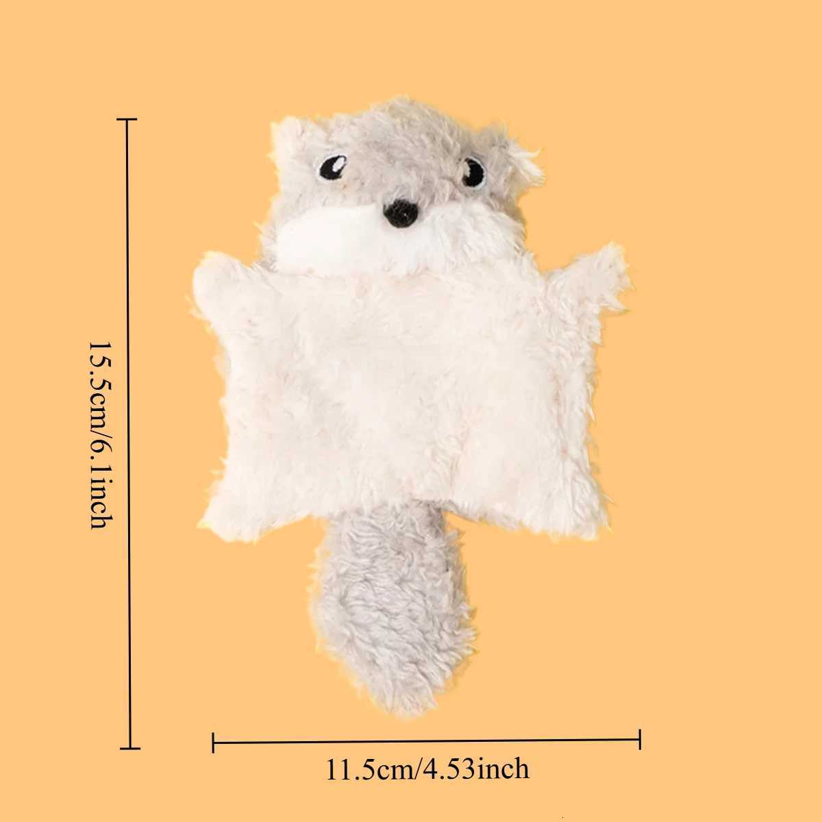 Funny Little Flying Squirrel Cat Toys Interaction Chew Molars Catnip Dog Toy Bite Resistance Puppy Kitty Toy Squeak Pet Supplies X250918