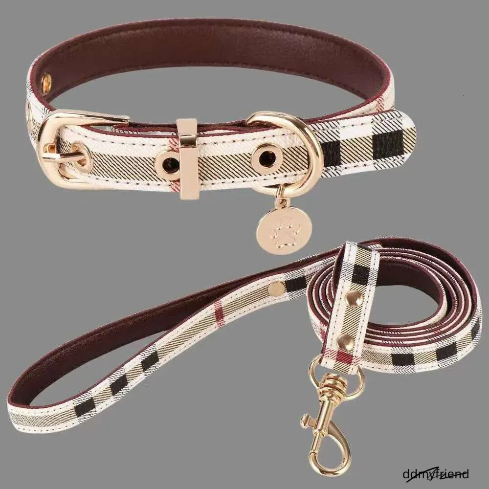 Adjustable Dog Collar With Leash Set: Durable Pet Neck Belt Traction Rope For Small To Large Dogs And Cats