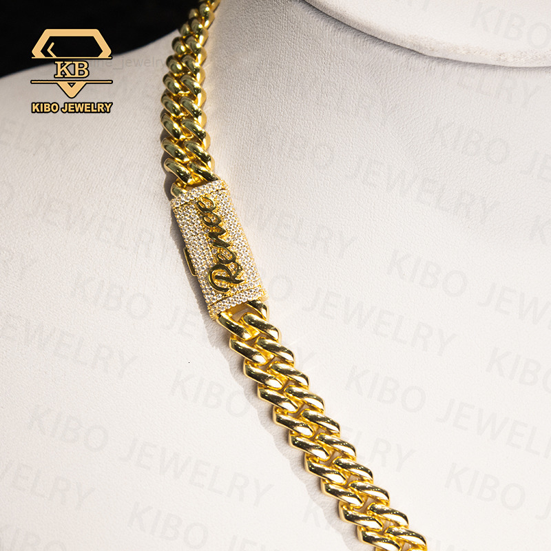 2025 Customized Trend Make Hip Hop Jewelry Rapper Vermeil Finish Chain Big Thickness Heavy Miami Cuban Link Chain for Man