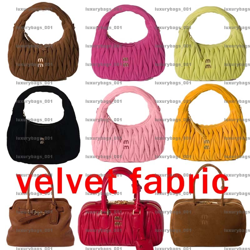 Matelasse Shoulder Bag Velvet Designer Bag Soft Fabric Mini Crossbody Bag Lady Storage Colorful Folded Craftsmanship Texture Layered Circular Luxury bags for lady