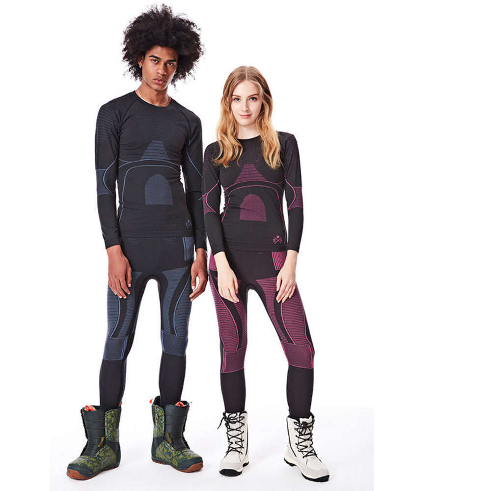 2025 New Ski Thermal Underwear Quick Dry Moisture-wicking Tight Crew Neck Ultra Soft Warm Ski Men Women Thermal Underwear Set