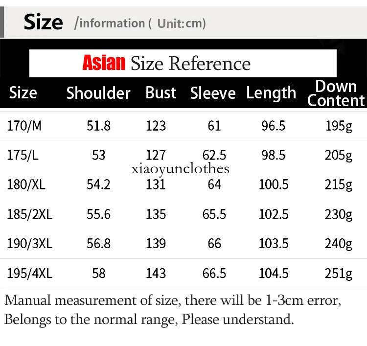 Casual Men's Long-Length 90% White Duck Down Jackets Winter Warm Puffer Coats Outwear Loose Windproof Top Padded Parkas Clothing