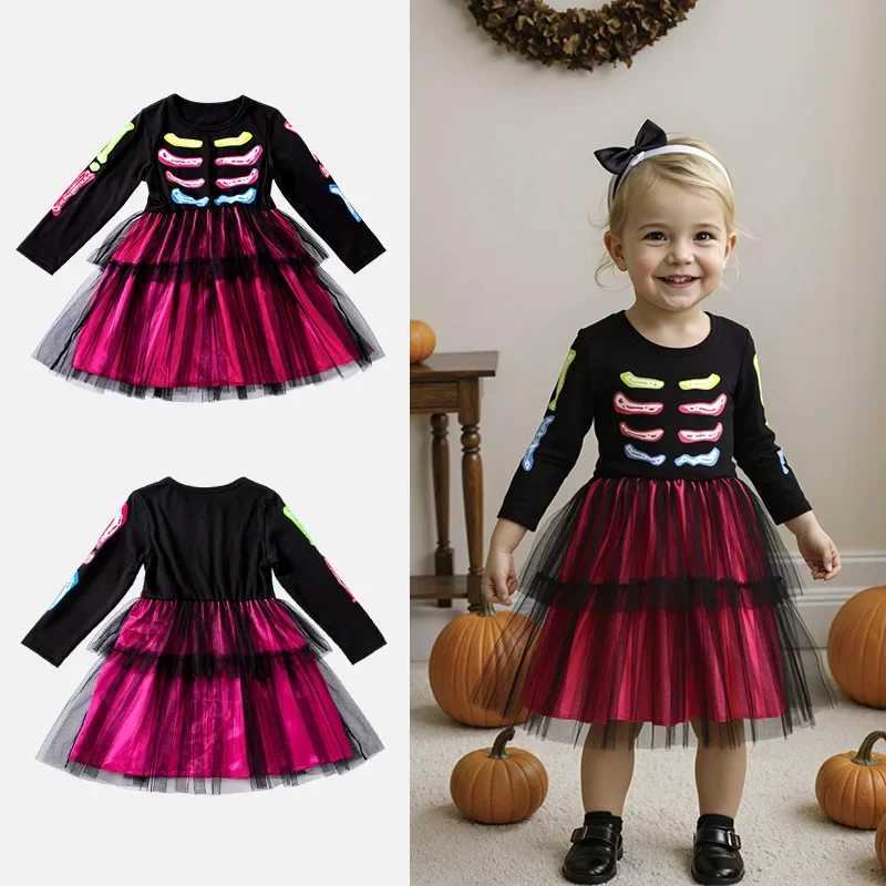 Toddler Girl Halloween Dress Long Sleeves Litter Girl Dresses Trick or Treat Cosplay Clothes Halloween Costumes L250918