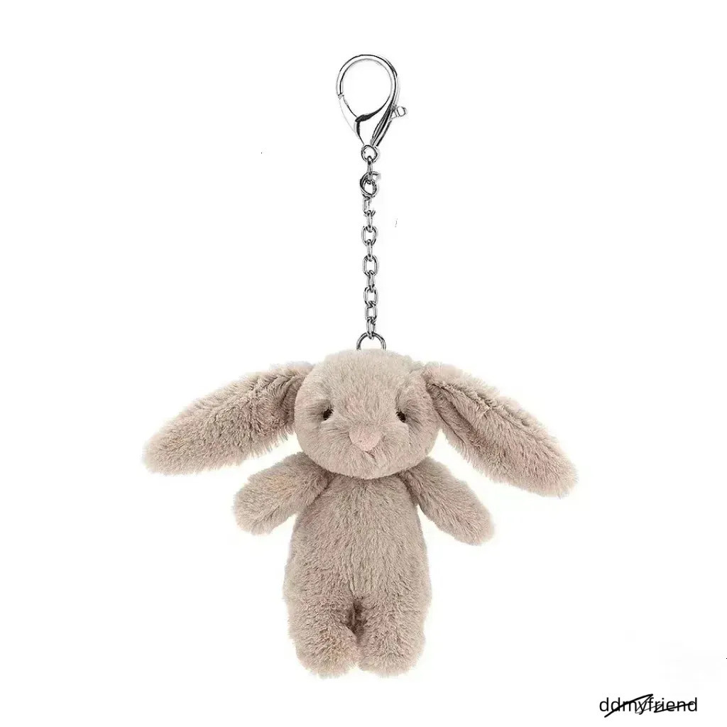 Stuffed Animals Cute Cartoon Rabbit Love Pompom Trinket Toy Girl Bag Car Keychain Mobile Phone Pendant Jewelry Gift 250708 ddmyfriend