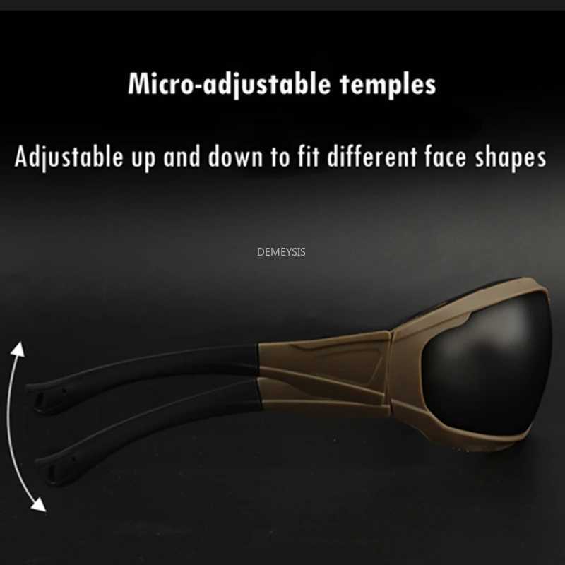 Tactical Glasses Shooting Hiking Eyewear CS Airsoft Safety Protective Goggs Outdoor Sports Sunglasses Y250919