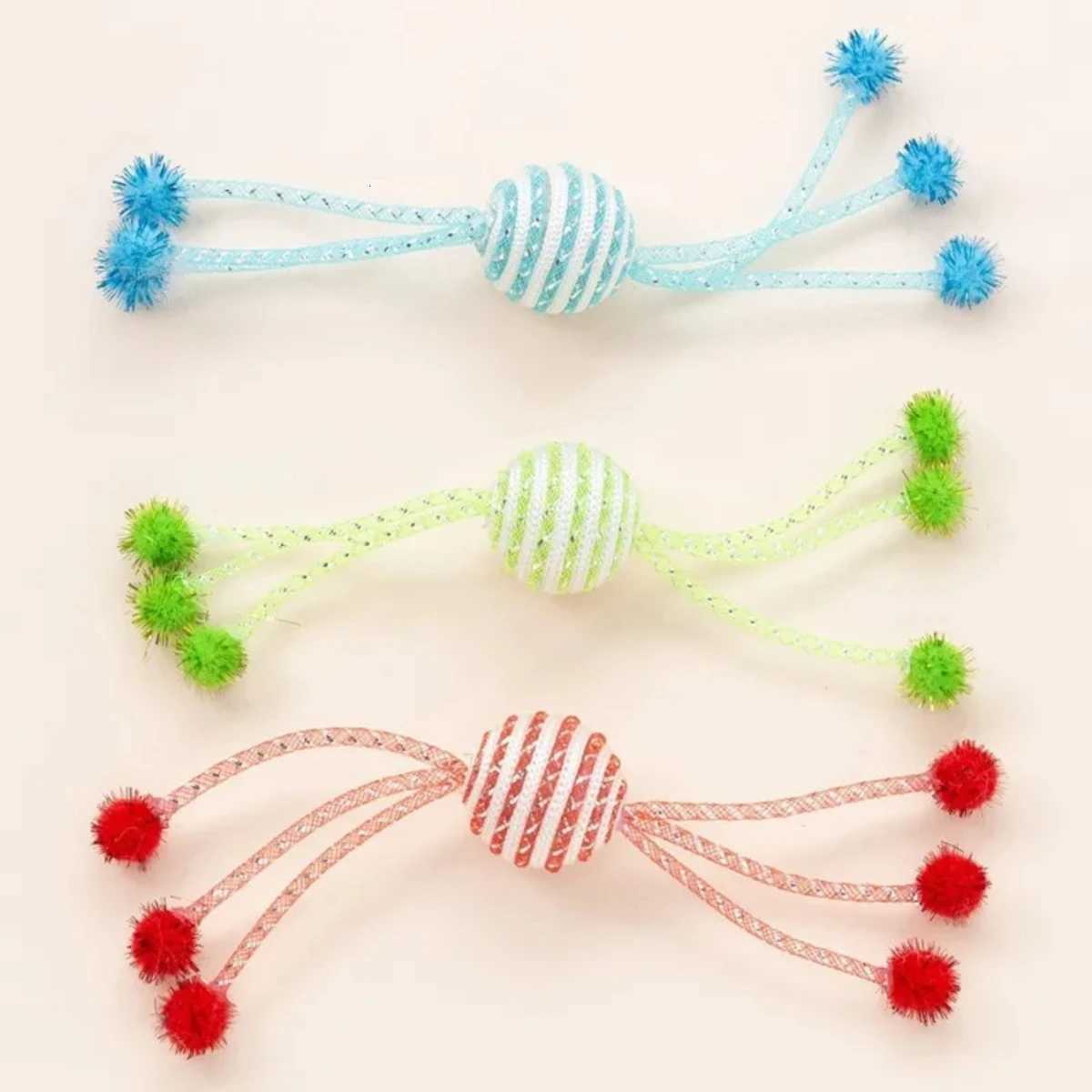 Cat Toy for Cats Network Tube Wrapping Rope Ball Kitten Self Hi Toy Playing Six Claw Ball Cat Toys Interactive X250918