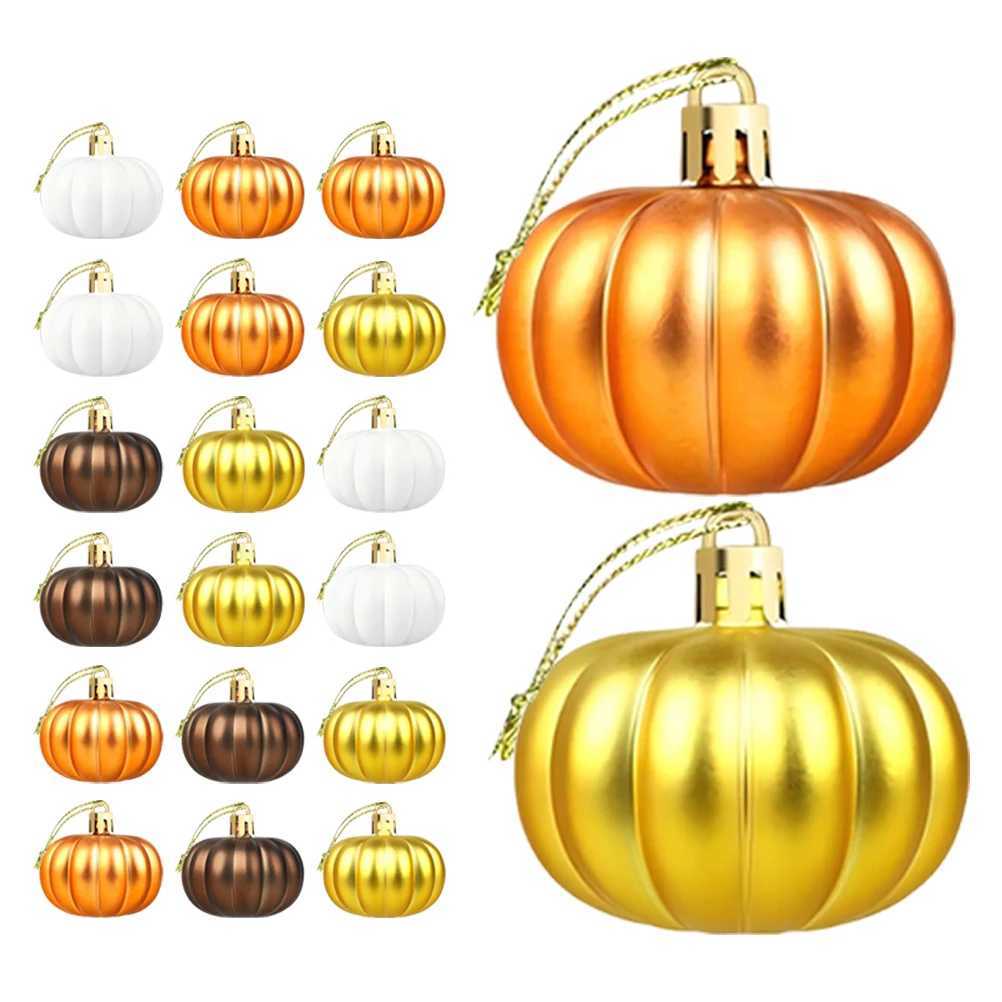 Pumpkin Pendant Decor Autumn Harvest Ornament Artificial Plastic Fall Tree Ornaments C250919