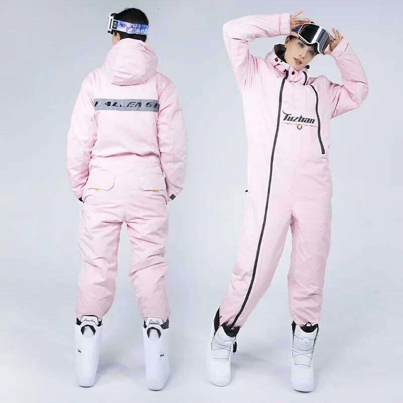 Outdoor Men Women Cycling And Jumpsuit Ski Multifunctional Skiing Snow Suit Waterproof Thickened Warm