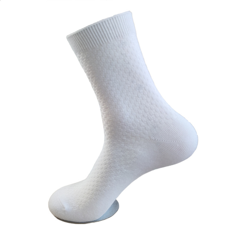 Bamboo Fiber Socks Summer Mens Socks MidCalf Socks Black Business Casual Socks SweatAbsorbing Breathable Mens Socks 240812