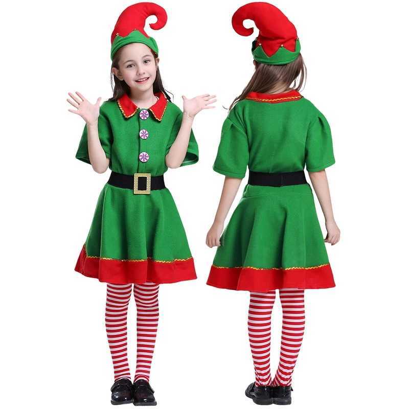 Family Christmas Cosplay Costumes Santa Claus Outfit for Adult Boys Girls Carnival Party Green Elf Kids Santa Claus Dress Up L250918