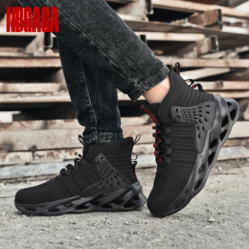 Mens Safety Shoe Boots Steel Toe Anti Puncture Waterproof Lightweight Composite Toe Work Shoes for Construction Outdoor 250918