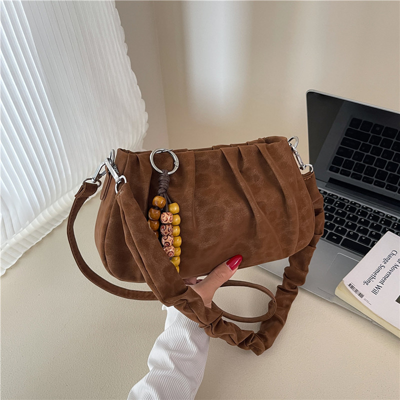 Autumn new fashionable and casual large capacity handbag, college student crossbody bag, daily commuting high-end elegant multifunctional women's