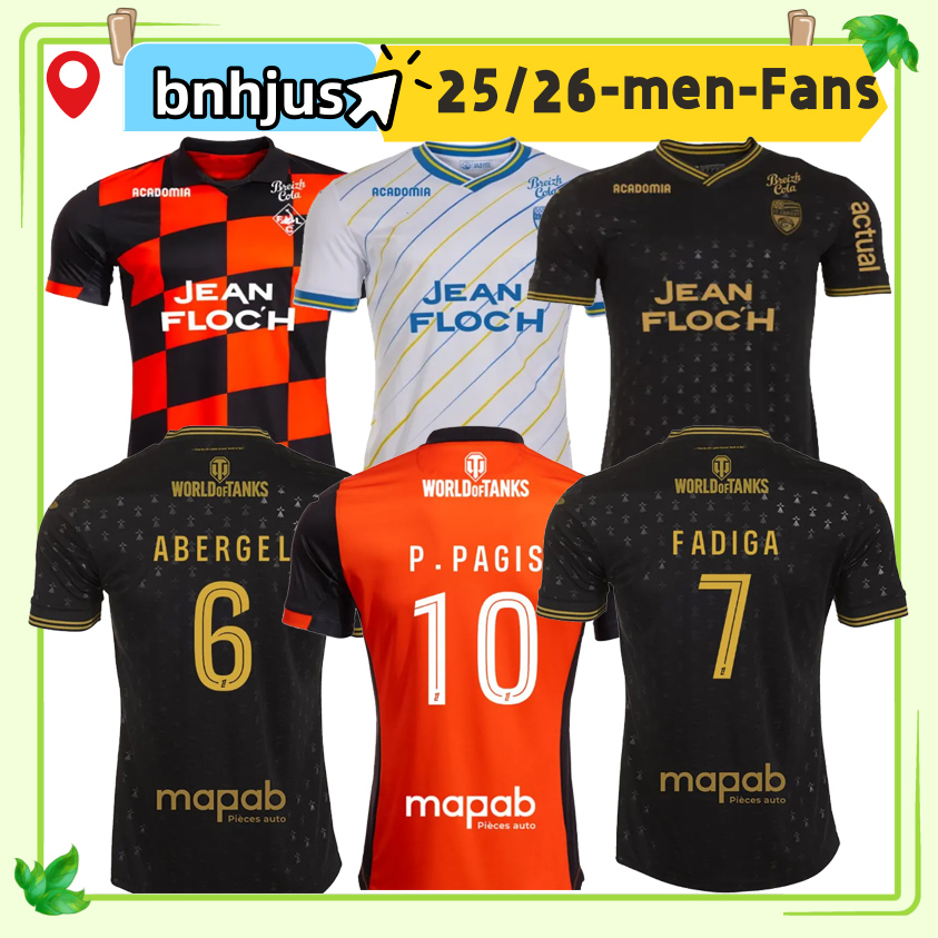 25 26 FC Lorient Soccer jerseys 2025 GRBIC HAMEL LE FEE RADOVANOVIC DELAPLACE WISSA BOISGARD BOZOK ABERGEL FONTAINE kids and mans football shirts uniforms