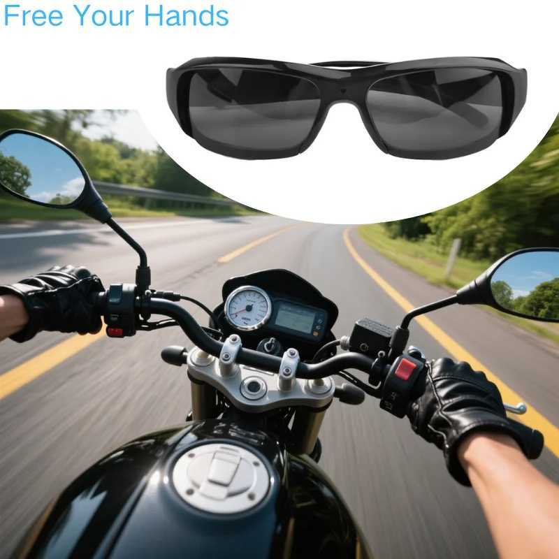 Black Border Sunglasses with TF CardMotion DetectionOutdoor Sports glasses for ClimbingSkiingCyclingDriving J250919