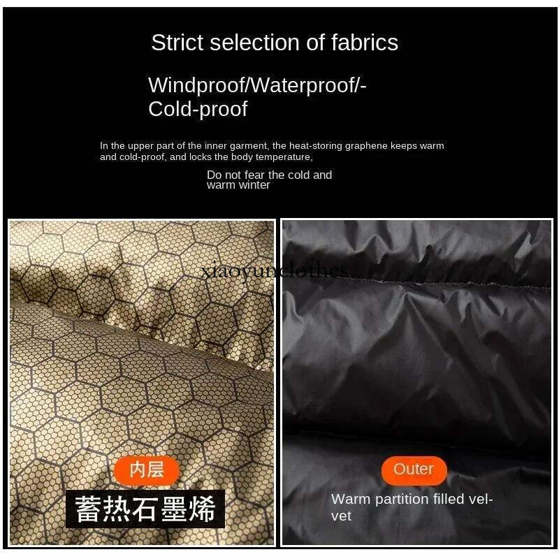 Men's Winter Hooded Jacket High-end Black Gold Glossy Ultra Light White Duck Down fashion Long Couple Warm Padded Coat