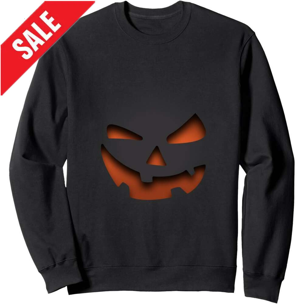 Long Sleeve Shirts for Men sweatshirt Horror Pumpkin Halloween Scary, Funny nightmare Gift Sweatshirt T shirt Tee Streetwear Casual tops clothes 2025