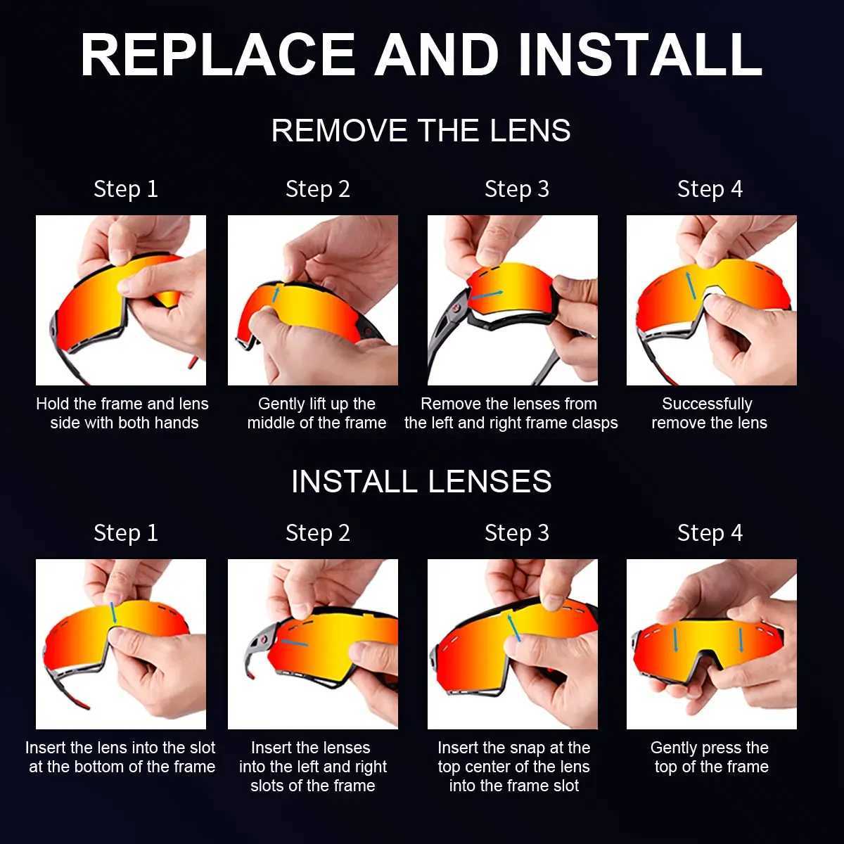 XTIGER New Cycling Glasses MTB Bike Protection Eyewear Running Fishing Sports Men Women 5 Lens Polarized Bicycle Sunglasses J250919