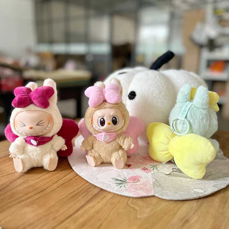 New corduroy For Labubu Doll Clothing Set 17cm Clothes DIY Accessories Sitting Party Big Bow Party Games Toys Christmas Gifts C250919