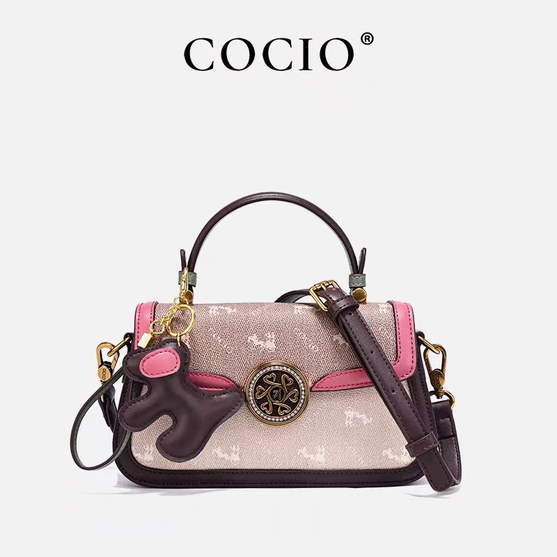 COCIO designer bag New leather bucket bag simple versatile multi compartment handbag niche design hot selling womens bag Ethereal