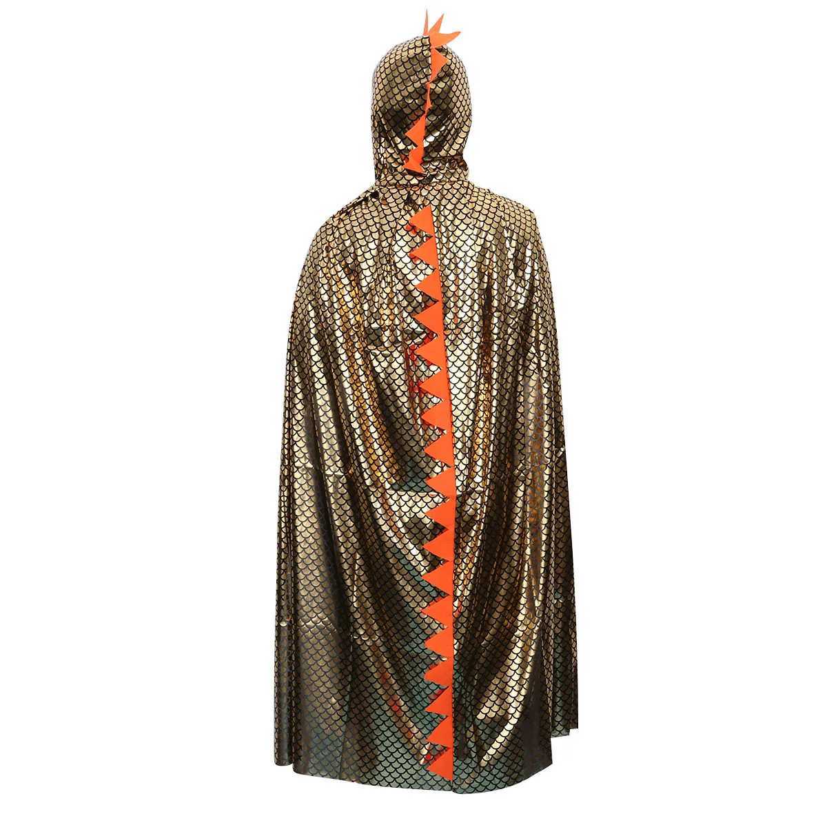 150Cm Dinosaur Pattern Hooded Costume Capes Halloween Party Clothing Cloak Festival Role Play Performance S L250918