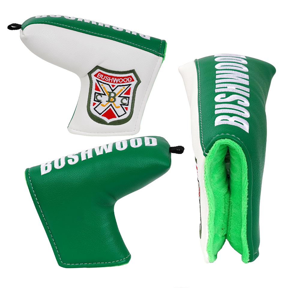Golf Headcover PU White Green Blade Putter Headcover Golf Club Putter Head Cover Cover Club Golf Head Cover Putter Cover