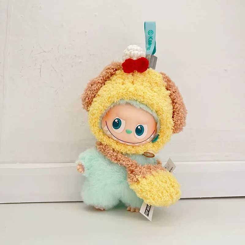 10cm Mini Labubu 40 Doll Clothes 4thGen Labubu Handmade Pig Hat Crossbody Bag Set Christmas Sets for Mini Labubu C250919