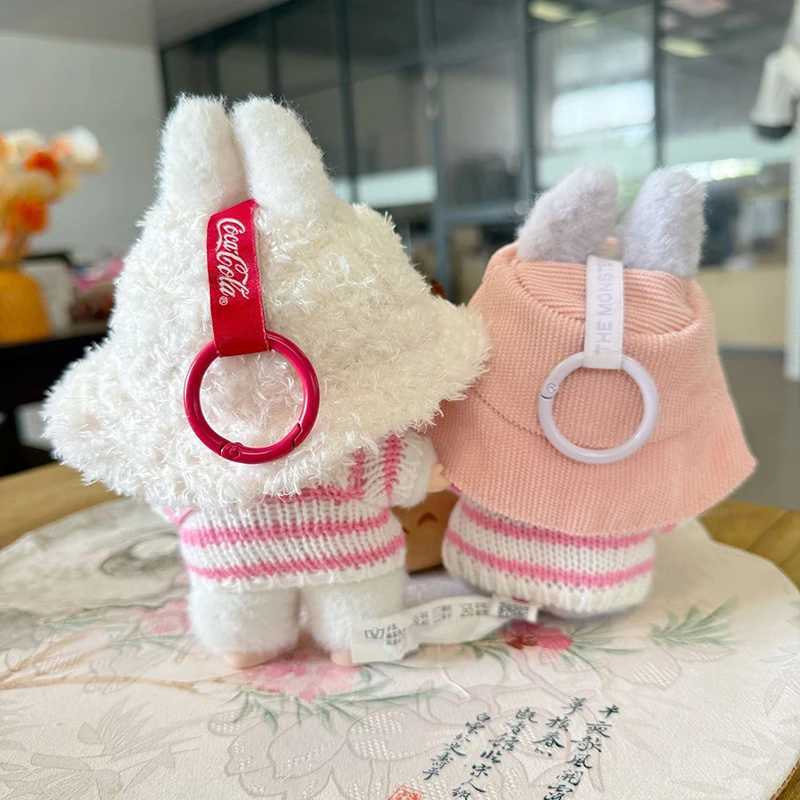 17cm Labubu Clothing Kawaii Accessories Doll Clothes Fleece Hat Striped Sweater Anime Diy Decortoy Set Birthday Holiday Children C250919