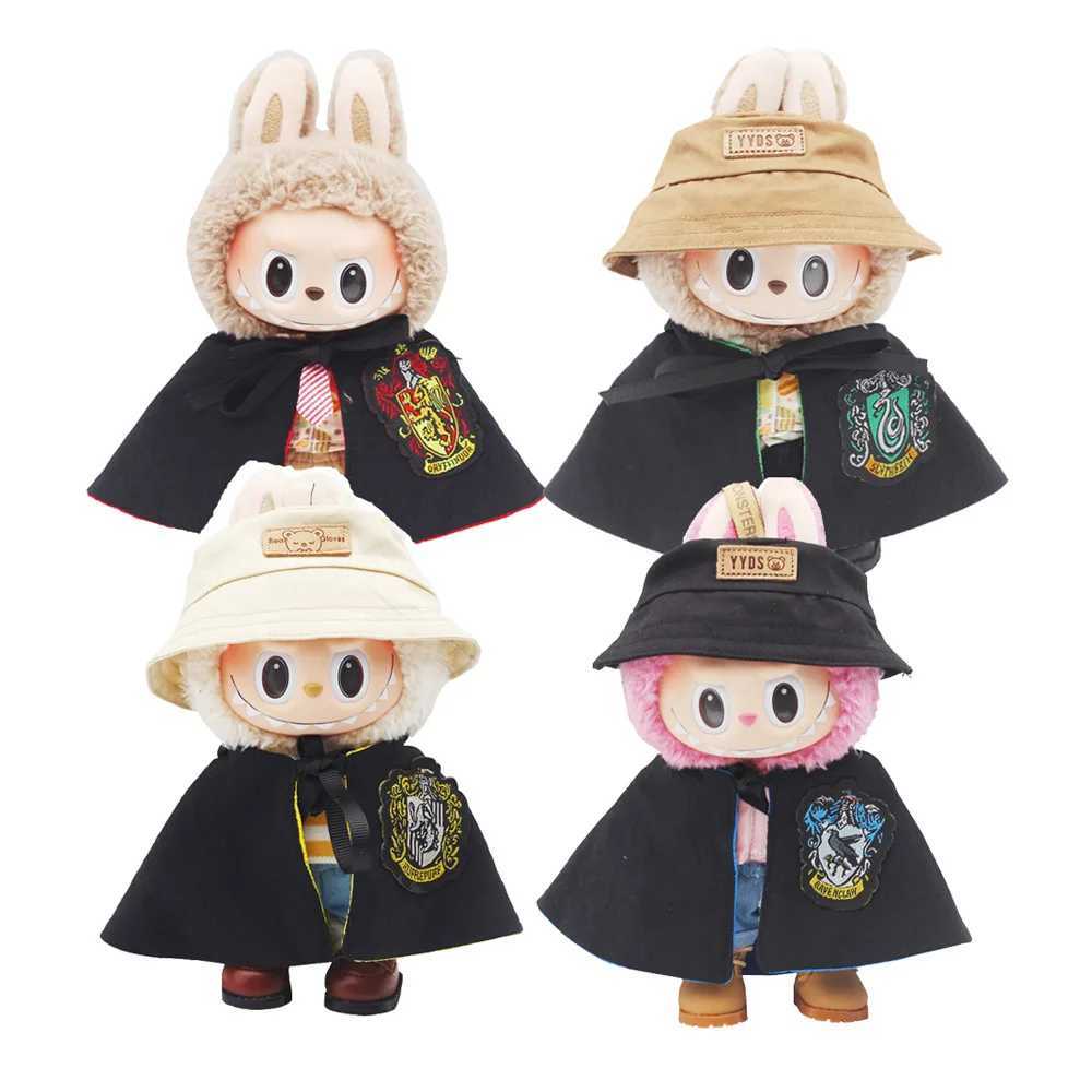 For 17cm Labubu Fashion Cloak Set Vinyl Doll Clothing Decoration Magic Academy Style Clothing Shoes Glasses Accessories Gifts C250919