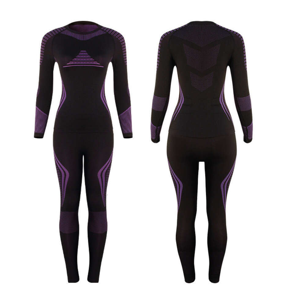 Men Women Ski Thermal Underwear Sets Quick Dry Functional Compression Tracksuit Tight Snowboarding Tops and Pants Adult