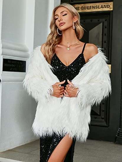 Autumn Winter New Mid-Length Plus Size Long Faux Fur Coat