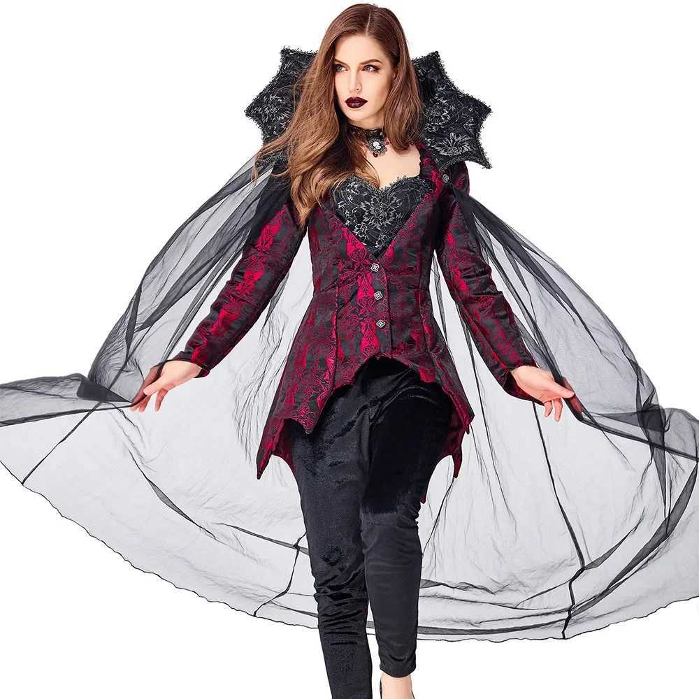 Witch Vampire Cosplay Costume For Woman Girl Witch Vampire Queen Halloween Ball Party Costumes Full Set L250918