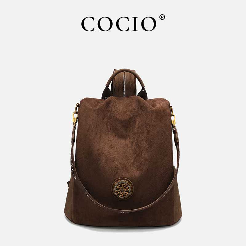 COCIO designer New leather bucket simple versatile multi compartment handbag niche design hot selling womens bag Unique