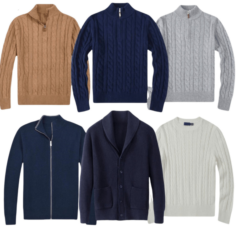 2025 Mens Jumpers Sweater Men Designer Knitted Pullover Winter Coat Letter Embroidery Quarter Zip Cardigan df