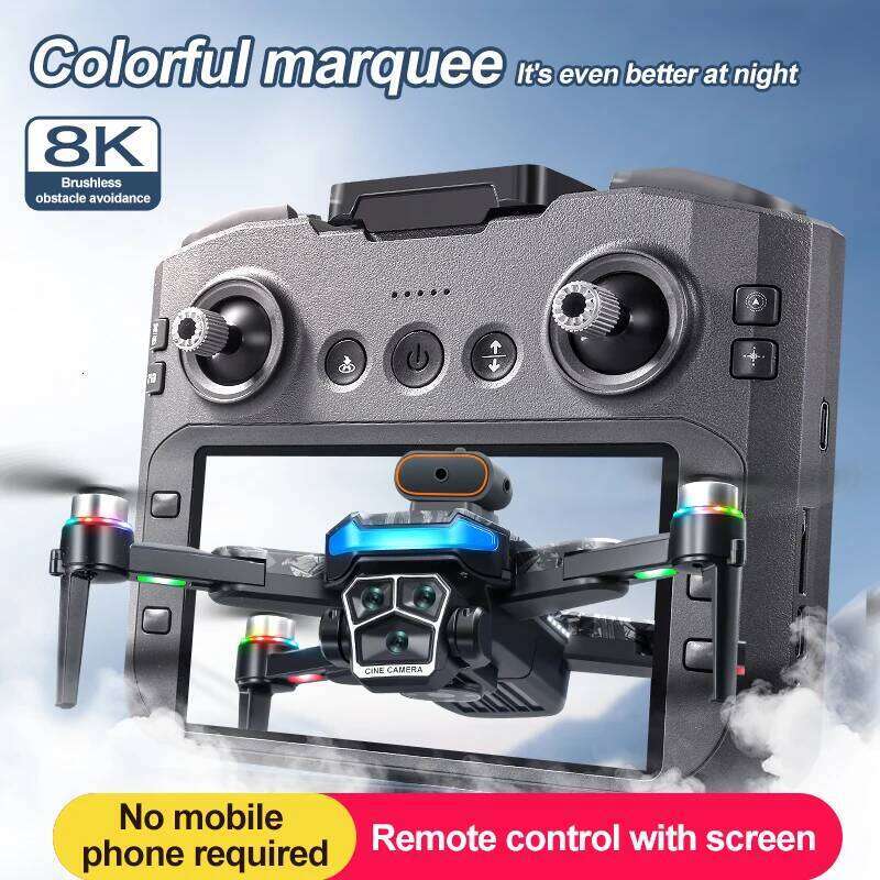 A14pro Max GPS Brushless Three Camera Optical Flow Obstacle Avoidance Foldable Quadcopter RC Distance Drone drone with 4k camera