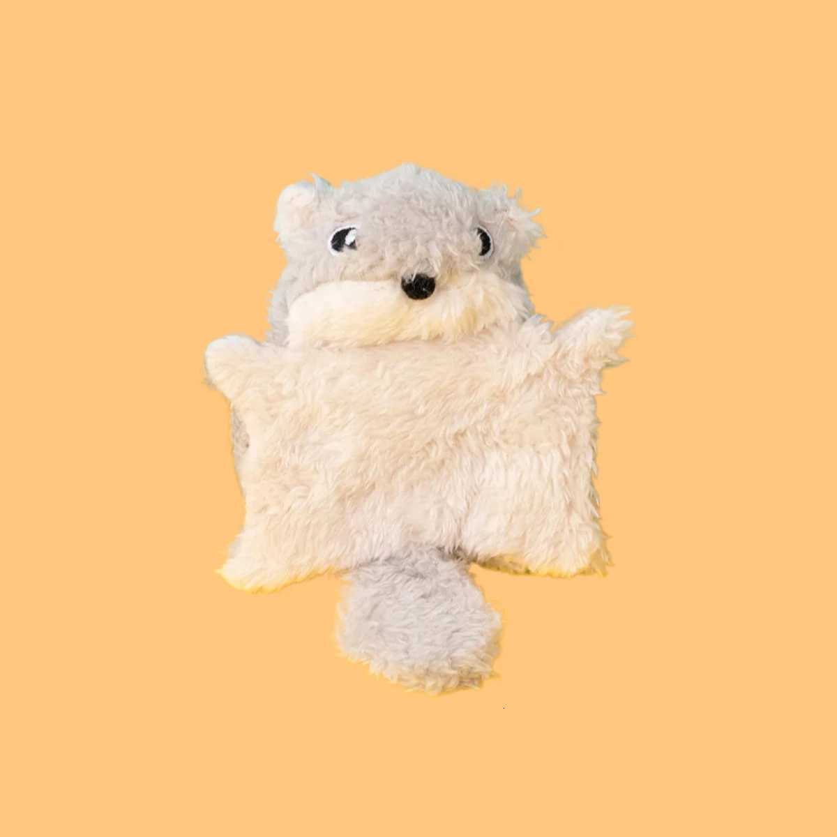 Funny Little Flying Squirrel Cat Toys Interaction Chew Molars Catnip Dog Toy Bite Resistance Puppy Kitty Toy Squeak Pet Supplies X250918