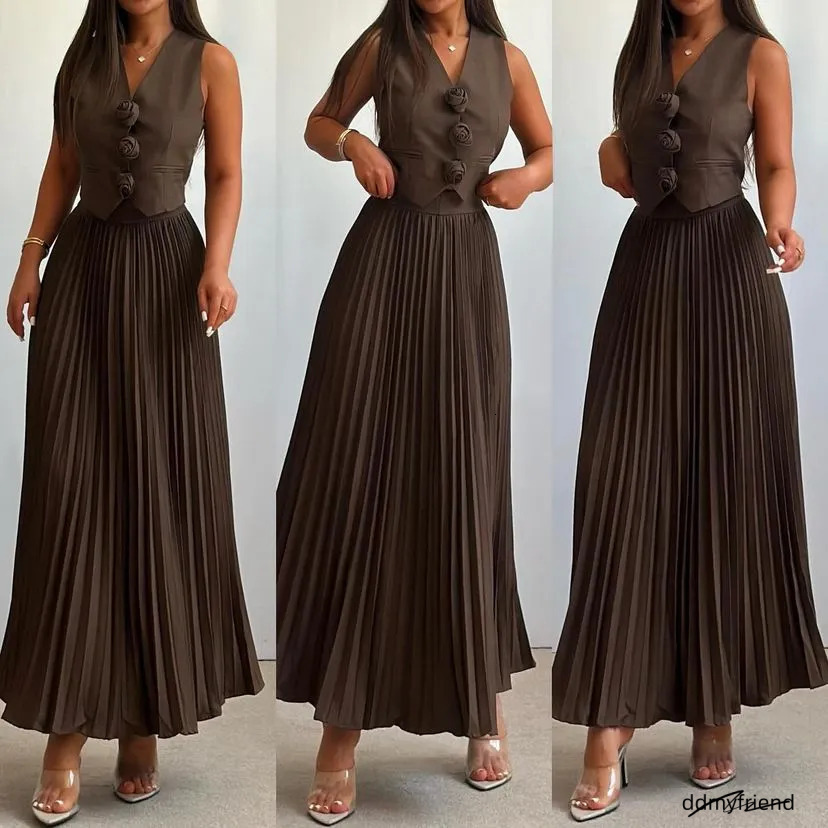 Free Shipping Designer For Women Fashionable Dress With Breathable Drape And Casual Long Skirt ddmyfriend