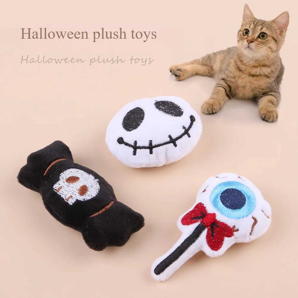 Halloween Cat Fun Pet Toys Small Accessories Halloween Plush Candy Small Pet Supplies X250918
