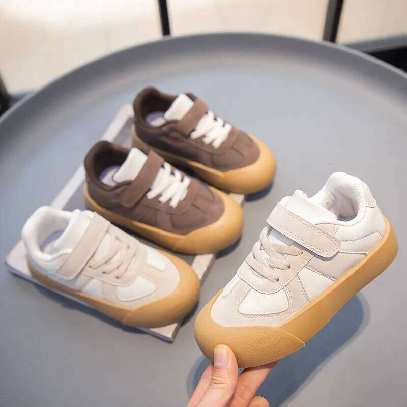 Kids Boys Girls Spring New Fashion Sneakers Outdoor Casual Velcro Sports Trendy German Training Shoes for Students
