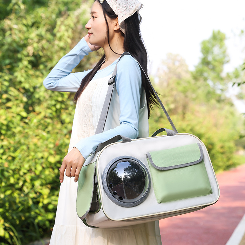 Space Capsule Single Shoulder Bag Portable Outdoor Crossbody Handbag Cat Cage Large Capacity Pet Dog Breathable