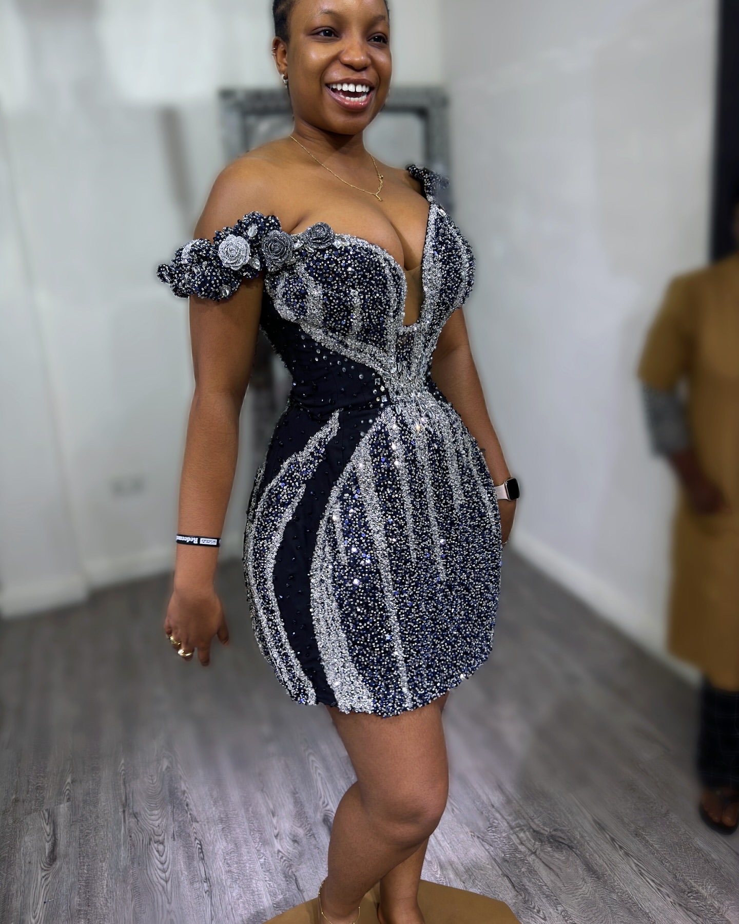 Chic Black Sheath Cocktail Dress One Shoulder Sequined Flowers Short Mini Graduation Homecoming Dresses For Special Occasions Sweetheart Gowns