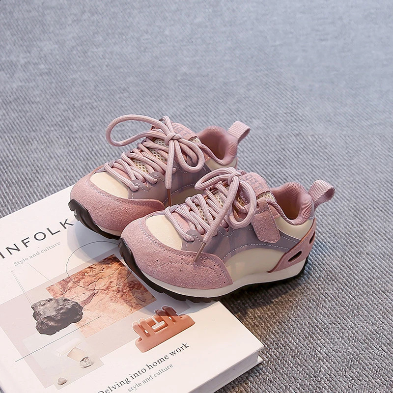 Autumn s Sports Shoes Soft Bottom Nonslip Children Casual Shoes Handsome Trend Boys Girls Running Shoes Toes Capped 250918 S251027