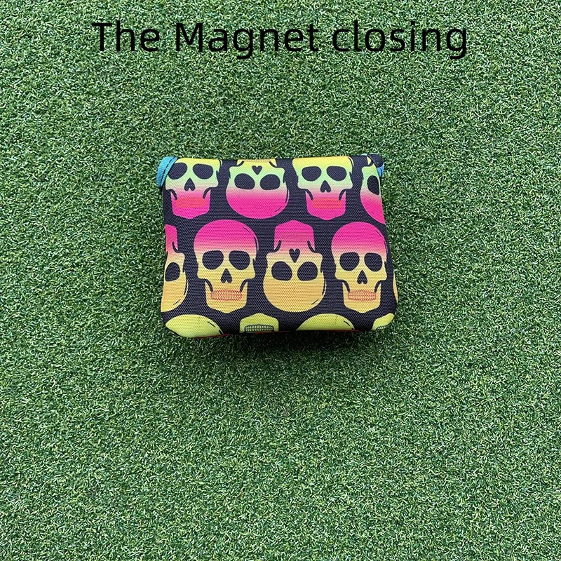 Colored Skulls Canvas Golf Woods Headcovers 135U Covers For Driver Fairway hybird Putter Clubs Heads 250918