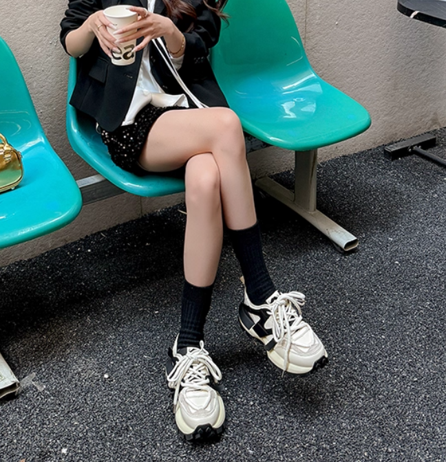 Designer Mirinda Dad for Women New Spring Summer Thick Sole Height Increasing Genuine Leather Women's Shoes Versatile Fashion Casual Sneakers