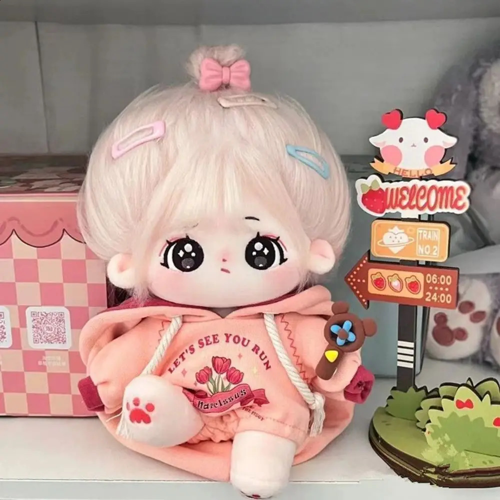 20cm Cotton Doll Clothes Pretty Dress Outfit Cute Hoodie Casual Suit Plush Toys Dress Up Clothing Girls Brithday Gift 250918 - view 7