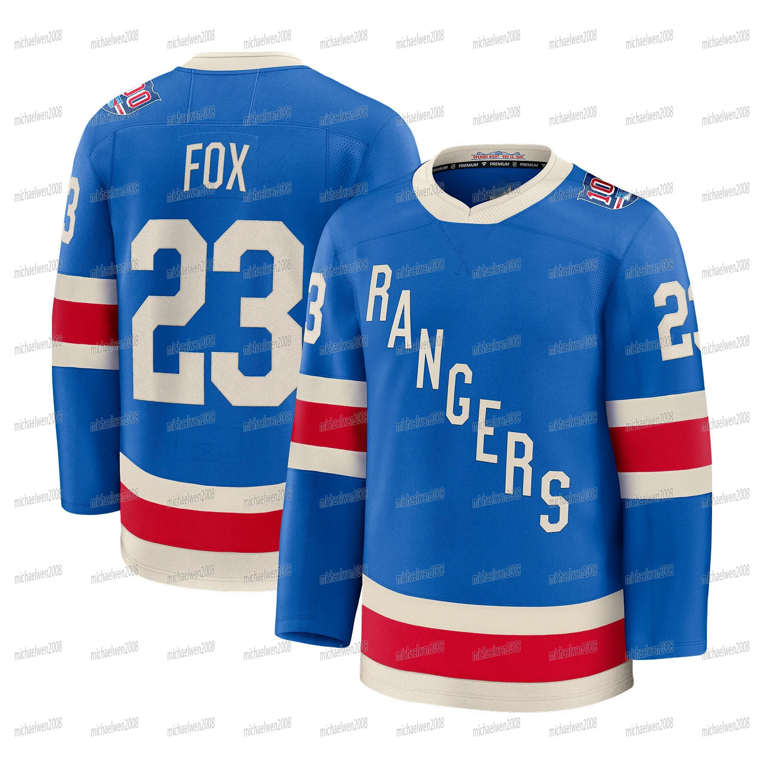 NY Ranger 2025-26 Centennial Hockey Jersey J.T. Miller Matt Rempe Mika Zibanejads Adam Fox Will Cuylle Artemi Panarin Ryan Lindgren Shesterkin Brendan