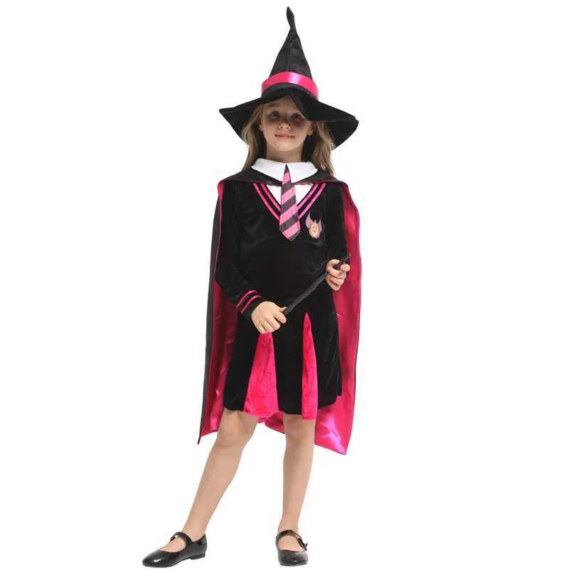 MXL Girls Halloween Magician Costumes Kids Children Sorceress Witch Cosplay Purim Carnival Stage Play Masquerade Party Dress L250918