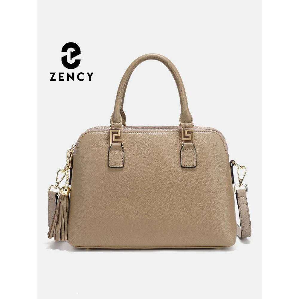 Designer Bag Luxury Bag Zency 2025 Winter Women 100% Genuine Leather Shoulder Ladies Crossbody Elegant Tassel Top Handle Bag For Commuters Purse