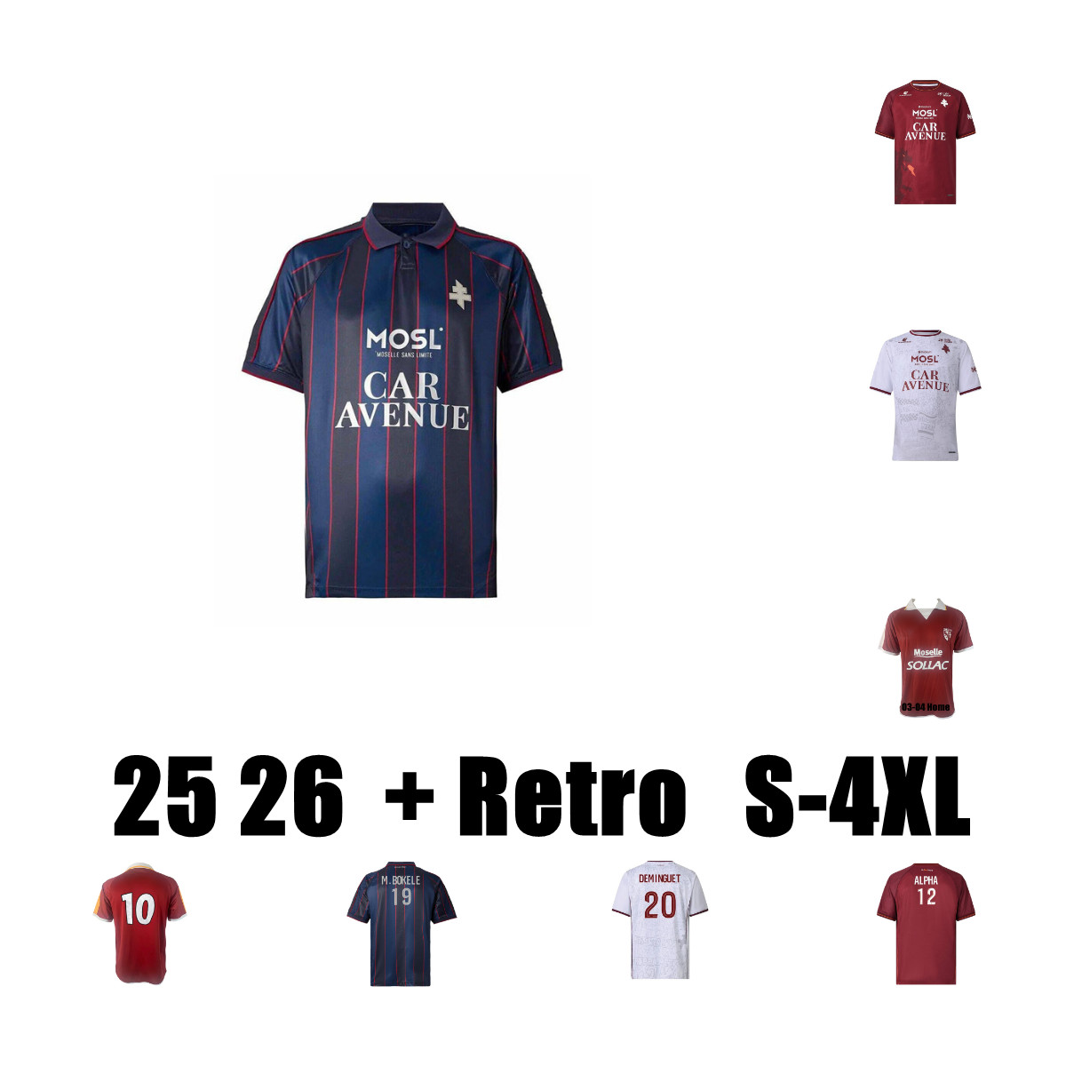 4XL 25/26 FC Metz soccer Jerseys G.HEIN STAMBOULI UDOL maillot de foot SABALY DEMINGUET KOUAO home away third VANDENKERKHOF COLIN S.SANE MBAYE P.SY football shirt men 4XL